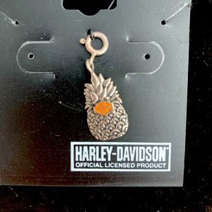 Sterling silver Harley Davidson pineapple charm from Cycle City, Honolulu,HI